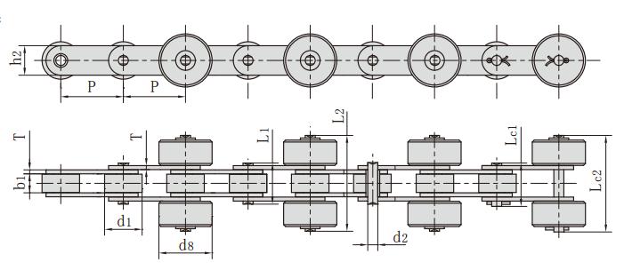 <font color='red'>C2052</font>SF2-P25.4_帶側(cè)滾輪輸送