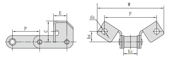 <font color='red'>CA550V</font>F14_CA型鋼制農(nóng)機(jī)鏈附