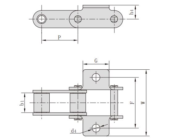 CA557K1F5_CA型鋼制<font color='red'>農(nóng)機(jī)</font>鏈附