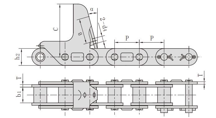 CA627-CPEF17_CA型鋼制<font color='red'>農(nóng)機(jī)</font>鏈